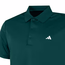 adidas Golf 2024 Performance Left Chest Logo Stretch Polo Shirt - XL, Core Green Sport