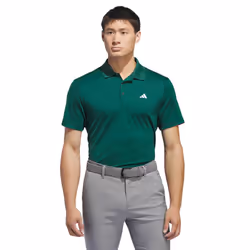 adidas Golf 2024 Performance Left Chest Logo Stretch Polo Shirt - XL, Core Green Sport