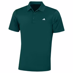 adidas Golf 2024 Performance Left Chest Logo Stretch Polo Shirt - XXL, Core Green Sport