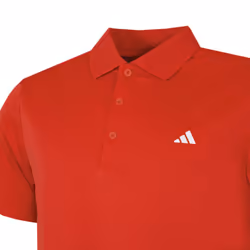 adidas Golf 2024 Performance Left Chest Logo Stretch Polo Shirt - XL, Collegiate Red Sport