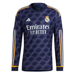 2023-2024 Real Madrid Authentic Long Sleeve Away Shirt - 3XL