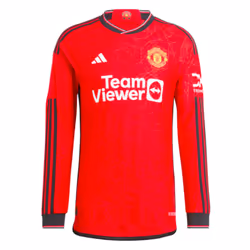 2023-2024 Man Utd Long Sleeve Home Shirt - M