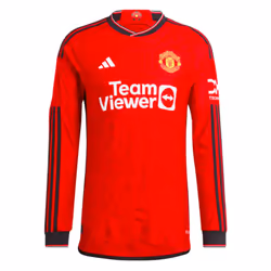 2023-2024 Man Utd Authentic Long Sleeve Home Shirt - M