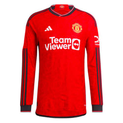 2023-2024 Man Utd Authentic Long Sleeve Home Shirt - M