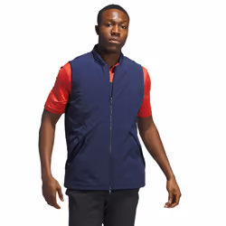adidas Golf Mens Ultimate365 Tour Frostguard Full-Zip Padded Vest - L, Collegeate Navy