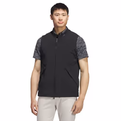 adidas Golf Mens Ultimate365 Tour Frostguard Full-Zip Padded Vest - M, Black
