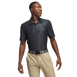 adidas Golf Mens Ultimate365 Sun Energy Stretch Print Polo Shirt - M, Black