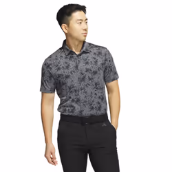 adidas Golf Burst Lightweight Recycled Stretch Jacquard Polo Shirt - L, Black