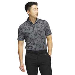 adidas Golf Burst Lightweight Recycled Stretch Jacquard Polo Shirt - M, Black