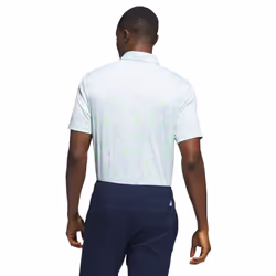 adidas Golf Burst Lightweight Recycled Stretch Jacquard Polo Shirt - L, Lucky Lemon