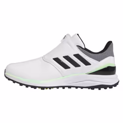 adidas Golf Mens 2024 Solar Motion Boa Waterproof Lightweight Golf Shoes - UK 12 - Wide, FTW White/Black