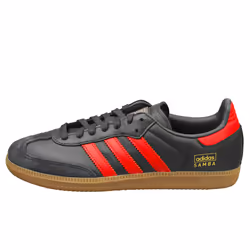 adidas Samba Og Mens Casual Trainers in Black Red - 4