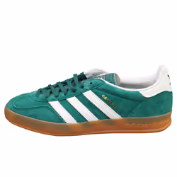 adidas Gazelle Indoor Mens Fashion Trainers in Green White - 4