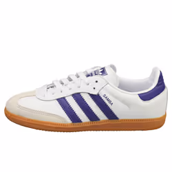 adidas Samba Og Womens Casual Trainers in White Blue - 5
