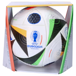 adidas Fussballliebe Euro 2024 FIFA Quality Pro Ball IQ3682  Unisex  Soccer Ball  White/Black/Glow Blue  5