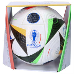 adidas Fussballliebe Euro 2024 FIFA Quality Pro Ball IQ3682  Unisex  Soccer Ball  White/Black/Glow Blue  5