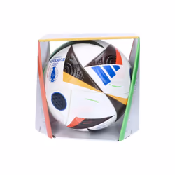 adidas Fussballliebe Euro 2024 FIFA Quality Pro Ball IQ3682  Unisex  Soccer Ball  White/Black/Glow Blue  5