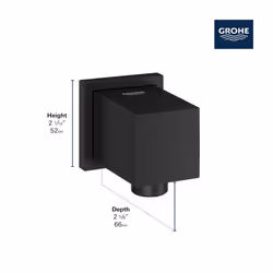 GROHE 266342430 Euphoria Shower Wall Union  Matte Black