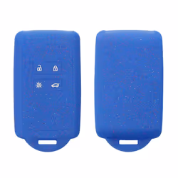 Key Cover Compatible with Renault 4 Button Car Key Smart Key (only Keyless Go) Key Cover - Silicone Glitter Fob Case - Dark B ...