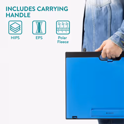 Laptop Tray - Adjustable Laptop Lap Tray, Laptop Stand Desk, Lap Tray with Cushion, Laptop Table, Drawing Table Tray, Laptop Tray for Sofa - Blue