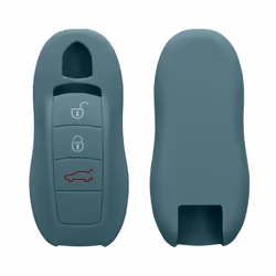 Key Cover Compatible with Porsche 3 Button Car Key (only Keyless) - Soft Silicone Car Key Fob Holder Protector Case - Arctic ...