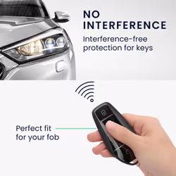 Key Cover Compatible with BYD Atto 3 / Han/Tang/Dolphin/Yuan/Seal - Soft TPU Car Key Fob Protector Case - Black Matte/Black