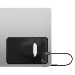 Elastane Sleeve Compatible with SanDisk Portable SSD, Samsung T7, Crucial X8, HDD Case - Stretchy Holder for External SSD - 13x8.3cm (5.1x3.3) - Black