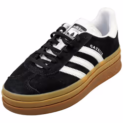 adidas Gazelle Bold Womens Fashion Trainers in Black White - 8
