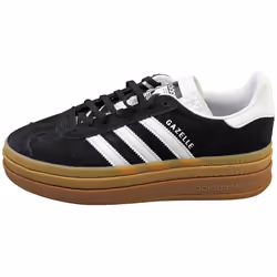 adidas Gazelle Bold Womens Fashion Trainers in Black White - 8