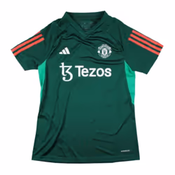 2023-2024 Man Utd Training Shirt (Green) - Ladies - XS