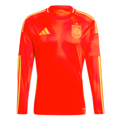 2024-2025 Spain Long Sleeve Home Shirt - XXL