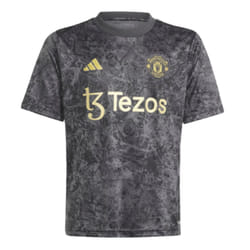 2023-2024 Man Utd Pre-Match Shirt (Black) - Kids - SB