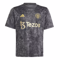 2023-2024 Man Utd Pre-Match Shirt (Black) - Kids - MB