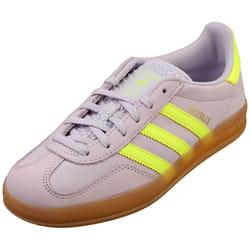 adidas Gazelle Indoor Womens Fashion Trainers in Silver Dawn Yellow - 3.5