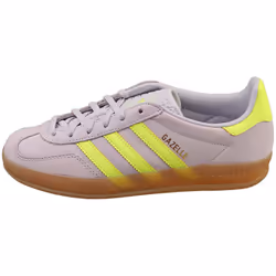 adidas Gazelle Indoor Womens Fashion Trainers in Silver Dawn Yellow - 4