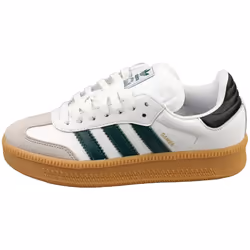 adidas Samba Xlg Unisex Fashion Trainers in White Green - 4