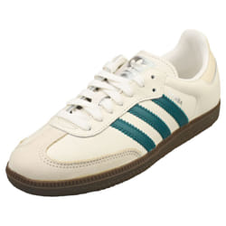 adidas Samba Og Womens Casual Trainers in White Green - 4