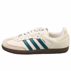 adidas Samba Og Womens Casual Trainers in White Green - 5.5