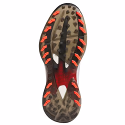 adidas Golf Mens 2025 AdiZero ZG Lightweight Robust Spikeless Golf Shoes - UK 7, White/Lucid Red/Black