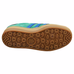 adidas Gazelle Bold Womens Fashion Trainers in Green Blue - 4.5