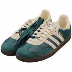 adidas Samba Og Mens Fashion Trainers in Green Off White - 7