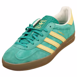 adidas Gazelle Indoor Mens Fashion Trainers in Green Yellow - 11.5 UK