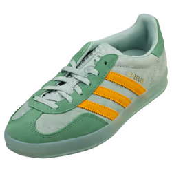 adidas Gazelle Indoor Womens Fashion Trainers in Hazy Green - 4