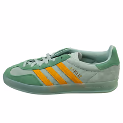 adidas Gazelle Indoor Womens Fashion Trainers in Hazy Green - 4