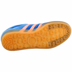 adidas Gazelle Indoor Womens Fashion Trainers in Blue Pink - 4