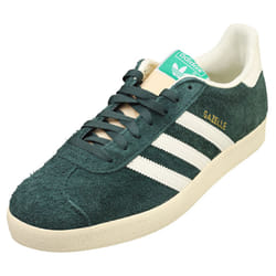 adidas Gazelle Mens Fashion Trainers in Green Off White - 4.5