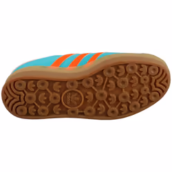 adidas Gazelle Bold Womens Fashion Trainers in Green Orange - 5