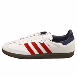 adidas Samba Og Mens Casual Trainers in White Red - 4