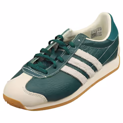 adidas Country Og Womens Fashion Trainers in Green Off White - 4