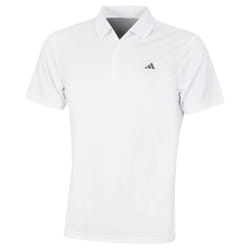 adidas Golf Mens 2025 Performance Left Chest Logo Stretch Polo Shirt - XXXL, White Sport
